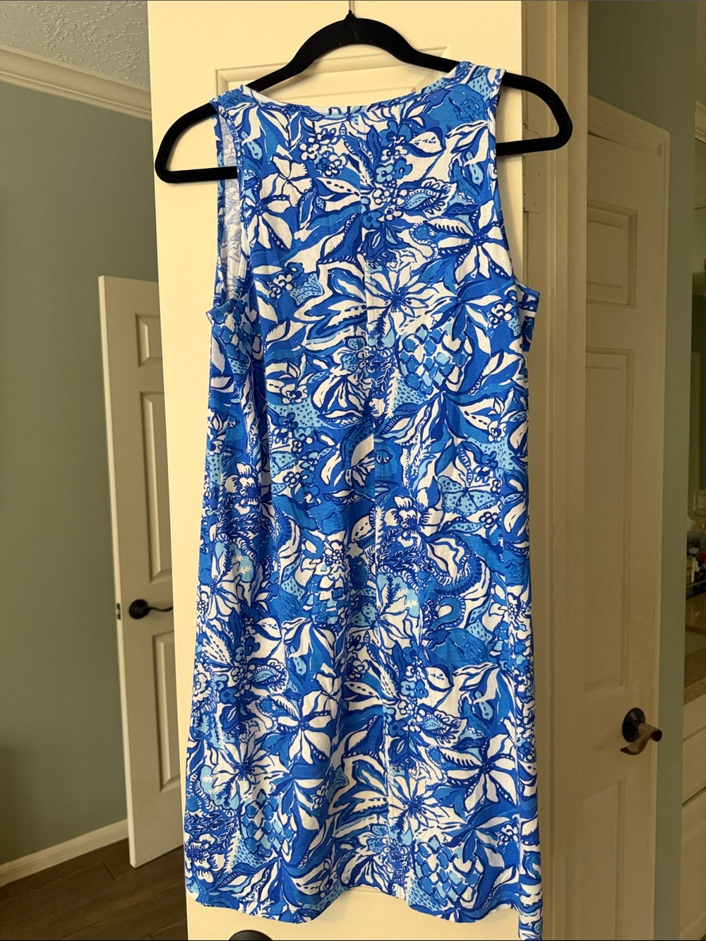 Lilly Pulitzer Blue and White Floral Mini Dress - Picture 2 of 3